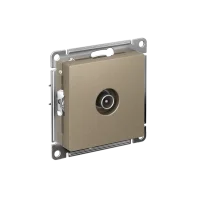 Розетка ATLASDESIGN TV оконечная 1DB механизм шампань