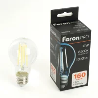 Лампа светодиодная LED 8вт Е27 дневной FILAMENT .PRO