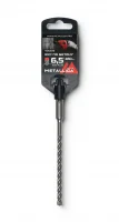 Бур по бетону SDS-plus 6,5х160/100 мм, Х-напайка, 4 спирали