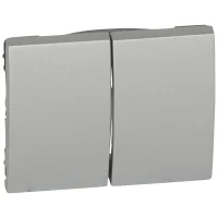 Лицевая панель Galea Life двойная Aluminium