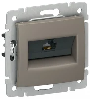 IEKVALENA Розетка компьютерная RJ45 категория 5Е UTP 6945381 капучино