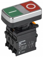 Кнопка I-O с подсветкой d=22мм 1NO+1NC MASTER IEK