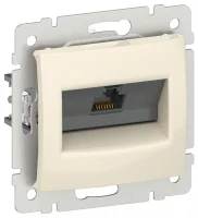 IEKVALENA Розетка компьютерная RJ45 категория 5Е UTP 6956241 слоновая кость