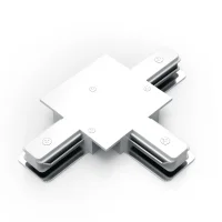 Коннектор для встраиваемых трековых шинопроводов AC 220В Белый IP20 Т-образный Track Gauss