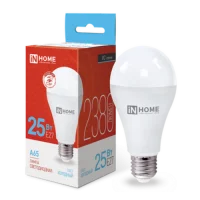 Лампа светодиодная LED-A65-VC 25Вт 230В Е27 6500К 2380Лм IN HOME
