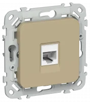 FLITE Розетка компьютерная RJ45 категория 5Е UTP РК5е-1-0-ФлХ хаки IEK