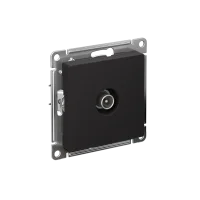 Розетка ATLASDESIGN TV оконечная 1DB механизм карбон