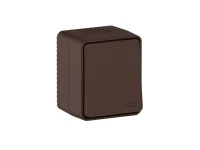 AtlasDesign PROFI IP54 О/У 1-клавишный ПЕРЕКЛЮЧАТЕЛЬ 10 АХ, КОРИЧНЕВЫЙ