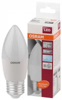 Лампа светодиодная LED 6,5Вт Е27 STAR ClassicB (замена 60Вт),нейтральный белый свет, матовая колба Osram