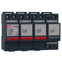 УЗИП SPC3 150 DS, 4-х полюсный, класс I+II, Iimp -20 кА (10/350), Imax (8/20) - 150 кА