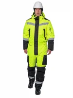 Зимний комбинезон Brodeks KW505, желтый/черный (L)