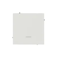 Выключатель одноклавишный с подсветкой, KANT, белый песок