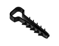 Дюбель-хомут для плоского кабеля черный PCD-F 05x10-45-100BL PA6.6 Jazzway (100 шт/уп) Jazzway