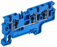 ARMAFIX Клемма пружинная CX4-3 BU 4мм2 трехконтактная синяя IEK