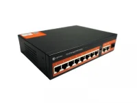 Коммутатор управляемый L2 с обл. упр. 6х100Мбит/с (RJ45 с PoE+) 2х1Гбит/с (RJ45 с PoE+) 2х1Гбит/с (RJ45) Uplink 1х1Гбит/с SFP Uplink 120Вт