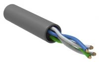 Витая пара ШПД U/UTP кат 5E 24AWG 4х2х0.48мм solid LSZH 305м белый