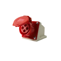 Розетка стационарная для наружной установки PPC 124 3Р+РЕ 32А 380В IP44 Jazzway