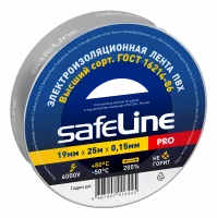 Изолента Safeline 19/25 серо-стальной