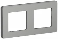 IEKINSPIRIA Рамка 2-местная 6739421 алюминий IEK