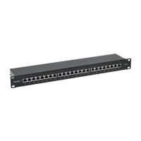 Патч-панель 19'.1U. CAT6. 24 порта RJ45. экранированная