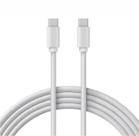 Кабель Type-C - Type-C PD 60W, 1m, PVC, white