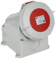 Розетка стационарная ССИ-1252 32А-6ч 380В 3P+PE+N IP67 IEK