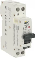 ARMAT Автоматический выключатель дифференциального тока B06S 1P+NP B16 30мА тип A (18мм)