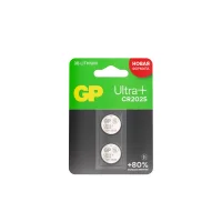 Батарейка дисковая литиевая GP Lithium Ultra Plus CR2025 - 2 шт. в блистере