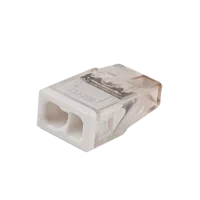 Клеммы монтажные PTC-2P 2273-202 450V 32A 0,14-4.0mm2 , 2 отверстия,  прозрачные, 100 шт.