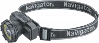 Фонарь светодиодный NPT-H42-ACCU 1LED, 1Вт + 1COB, 3Вт налобный аккумуляторный