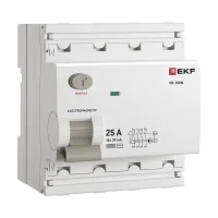 Выключатель дифференциального тока ВД-100N 4P 25А 30мА тип AC эл-мех 6кА PROXIMA