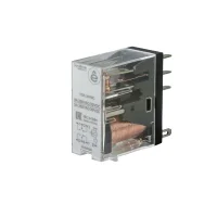 Реле 8A 2CO 24VDC тест кнопка LED