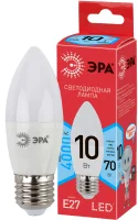 Лампа светодиодная LED 10 Вт 800Лм 4000К свеча нейтральный E27 220-240В LED B35-10W-840-E27 Red Line