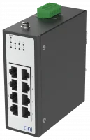 Коммутатор промышленный неуправляемый ISU-430 Ethernet 8 портов 10/100BaseT разъем RJ45 24В AC/12/24/48В DC с резервированием ONI