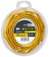 Трубка термоусадочная ТТУ нг-LS 2/1 желтая (2м/упак) IEK