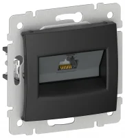 IEKVALENA Розетка компьютерная RJ45 категория 5Е UTP 6945371 черный матовый