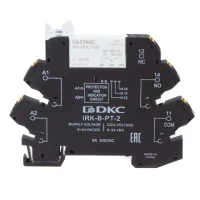 Реле интерфейсное, 1CO, ком. ток 6А, AgSnO2, напряжение 24V AC/DC, push-in клеммы.