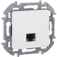 Розетка компьютерная RJ45 категория 6 UTP белый INSPIRIA