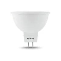 Лампа светодиодная LED 5 Вт 530 лм 6500К софит MR16 холодный GU5.3 AC 220В Black
