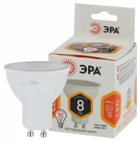 Лампа светодиодная LED 8 Вт 640Лм 2700К софит теплый GU10 170-265В LED MR16-8W-827-GU10 Standart