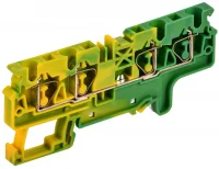 ARMAFIX Клемма пружинная CX4-4 PE 4мм2 четырехконтактная заземляющая