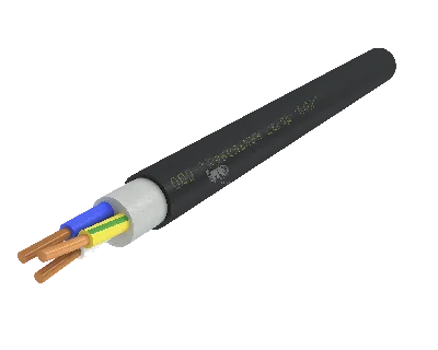 Кабель силовой ППГнг(А)-HF 3х10ок(N.PE)-0.66 однопроволочный черный (барабан)