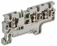 ARMAFIX Клемма пружинная CX4-3 4мм2 трехконтактная серая IEK