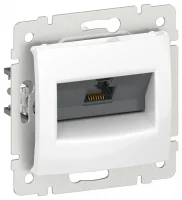 IEKVALENA Розетка компьютерная RJ45 категория 5Е UTP 6942861 белый