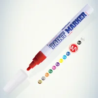 Маркер-краска Paint marker, красная 4мм (PM-03) БЛ-1 (36/1980)