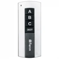 Выключатель для светильников 230V 1000W 3-х канальный 30м с пультом управления, черное серебро