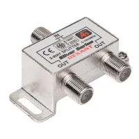 Делитель ТВ х 2 + 3шт. F BOX 5-1000 МГц Silver,