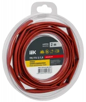 Трубка термоусадочная ТТУ нг-LS 3/1,5 красная (2м/упак) IEK