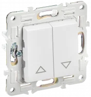 SKANDY Выключатель жалюзи 10А SK-V12W арктический белый IEK