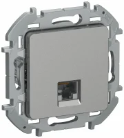 IEKINSPIRIA Розетка компьютерная RJ45 категория 5Е UTP 6738271 алюминий